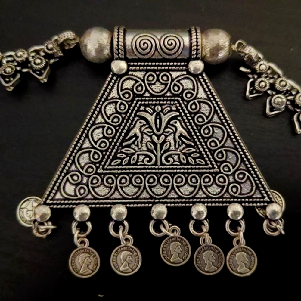 Vintage Silver Bohemian Necklace